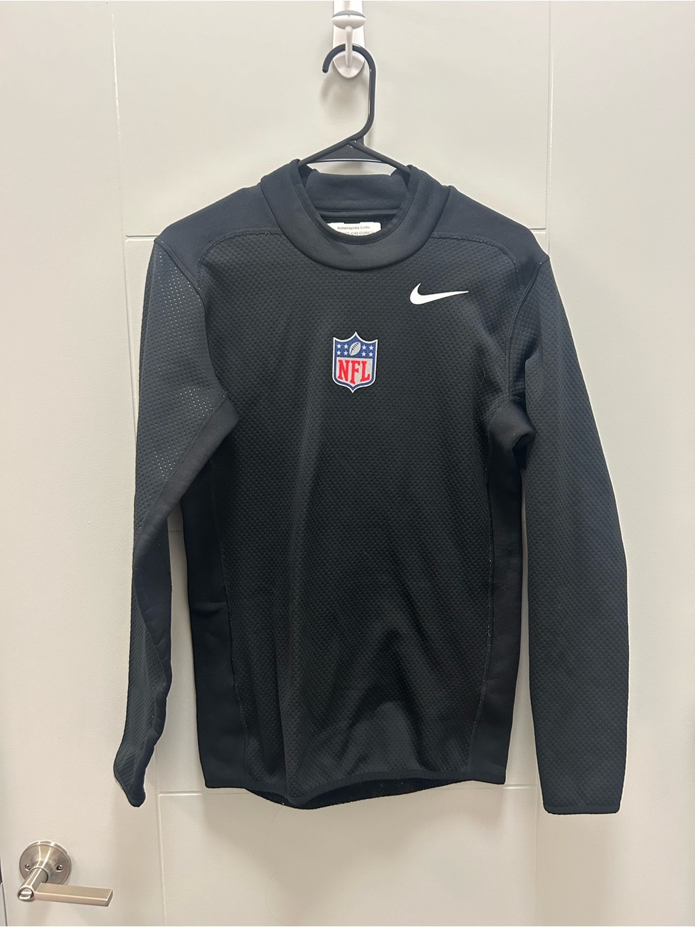 Nike On Field NFL Indianapolis Colts Thermal Long Sleeve Mock Neck Size S